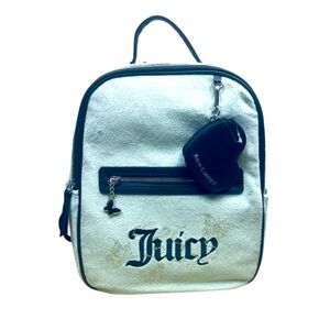 Juicy Couture Wingin It Backpack w/ Matching Coin Bag Pastel Turquoise Butterly